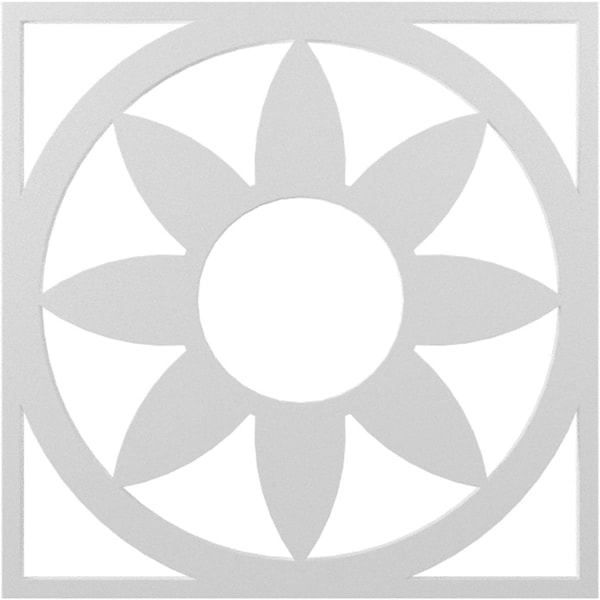 Ekena Millwork Blume Architectural Grade PVC Pierced Ceiling Medallion, 24"OD x 8 3/8"ID x 3/4"P, Unfinished CMPP24BL - main